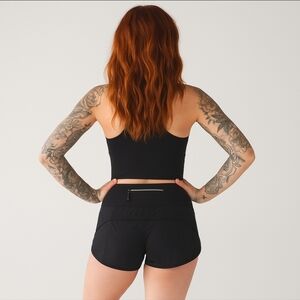 Lululemon Run: Speed Short Block-It Pocket 2.5" Black sz 8